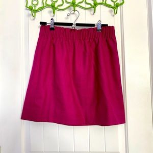 J. Crew berry mini skirt